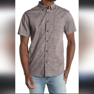 Prana Broderick Button Down Shirt Mens EXTRA LARGE Organic Cotton